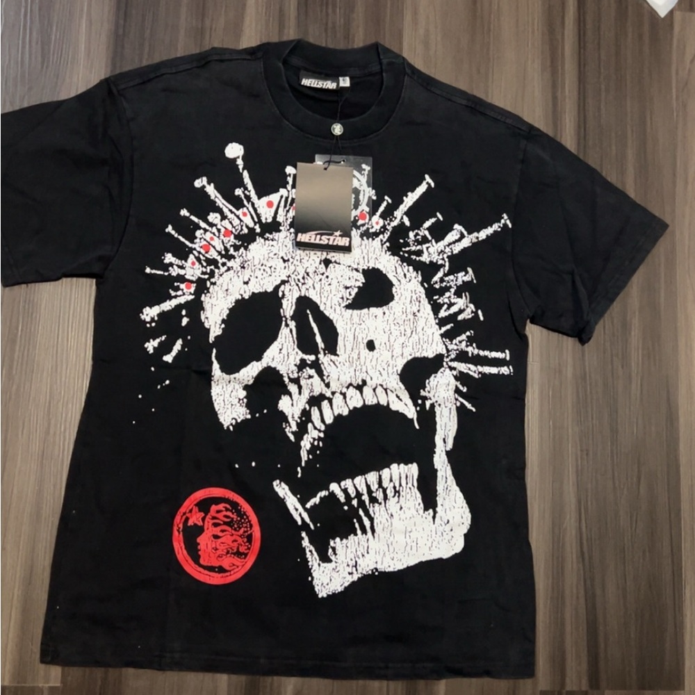 Black Short Sleeve Skull Hellstar t-shirt